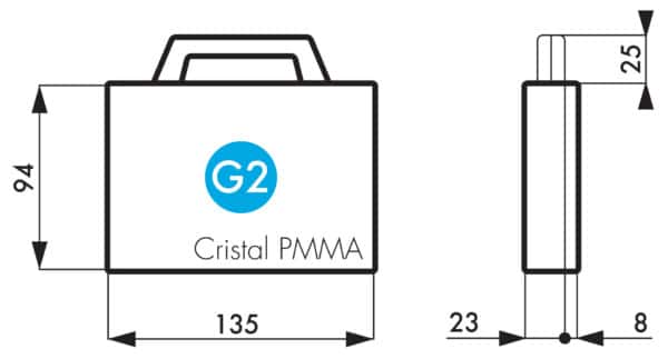 G2 Gamme Cristal en plexi