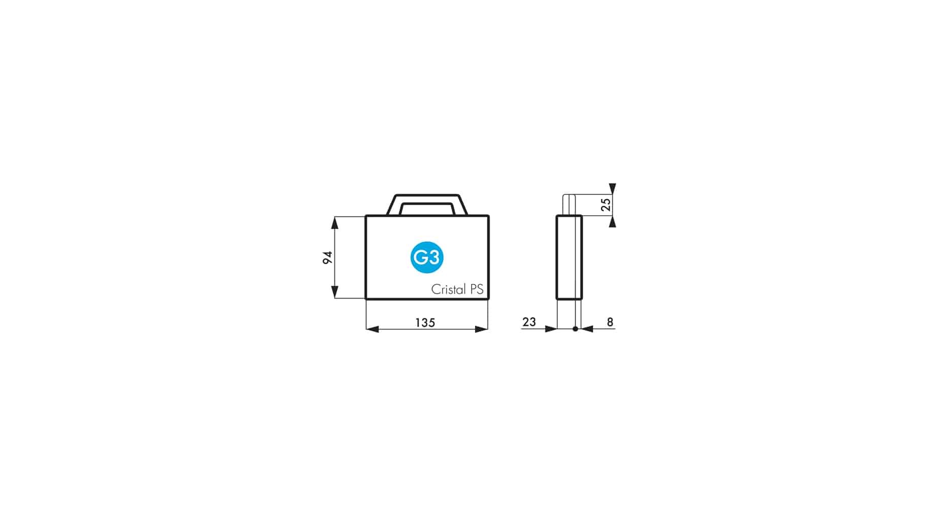 Valisette transparente T2T - Design et rangement - Eplasticase