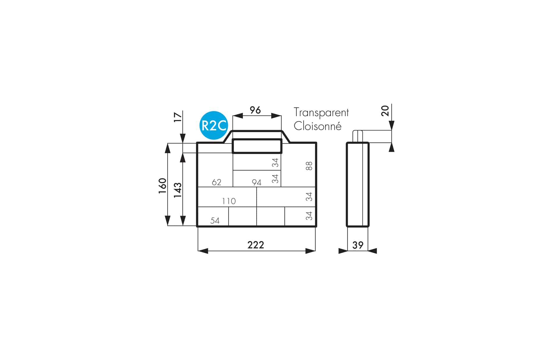 Mallette plastique transparente R2T - Eplasticase