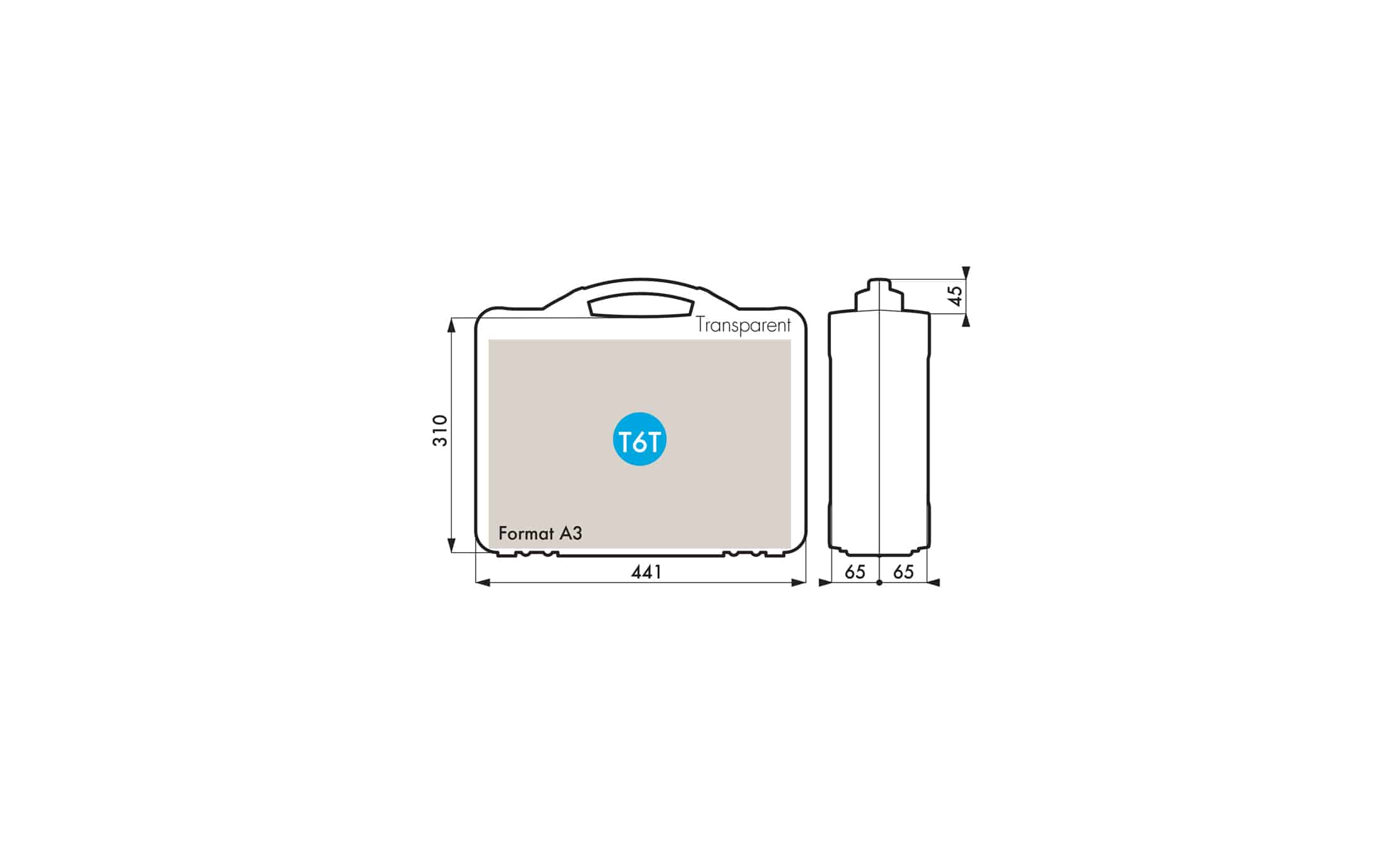 Valise plastique transparente T4T - Eplasticase