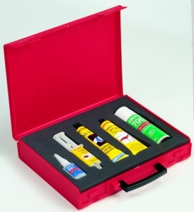 Valisette rouge pour produits LOCTITE